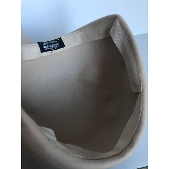 Vtg 1960's Original Design By Madcaps Paris New York Beige Bucket Hat Size S/M - Picture 7 of 8